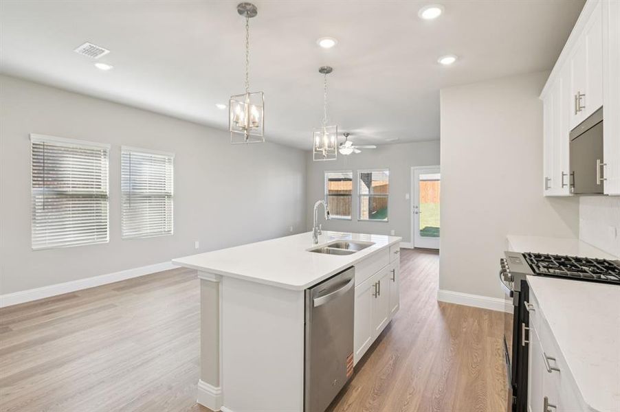 Furnished interior view inside a new home in Simpson Crossing - Spring Series, McKinney (Image 13).