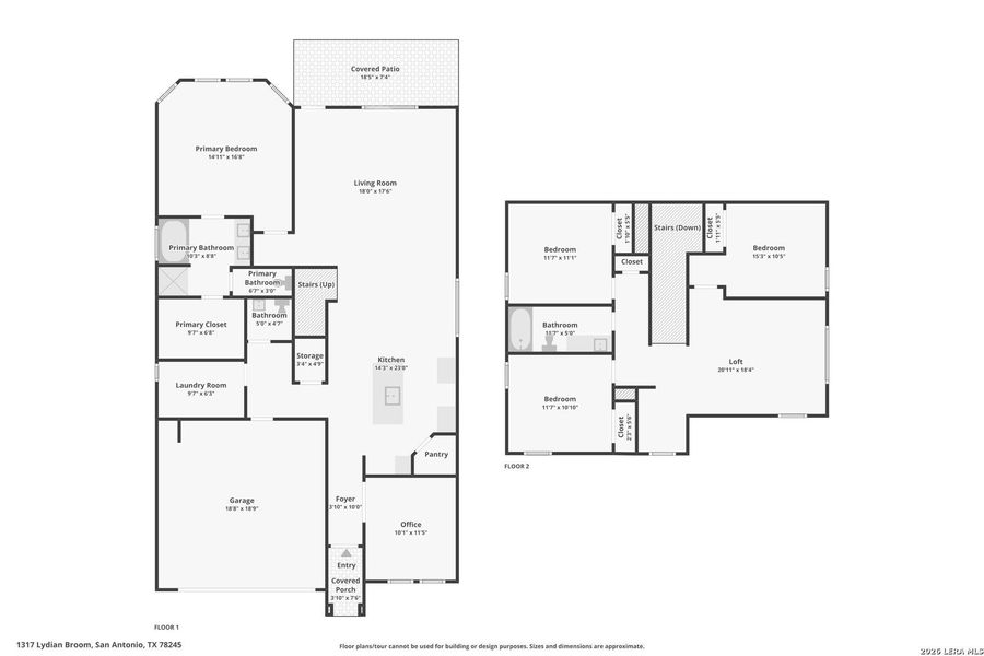 2D floor plan layout of this home in Arcadia Ridge - Premier Series, San Antonio, TX (Image 6).