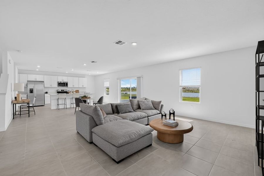 Representative furnished interior of a home built from the Redbud by Taylor Morrison in Firethorn, Parrish (Image 9).