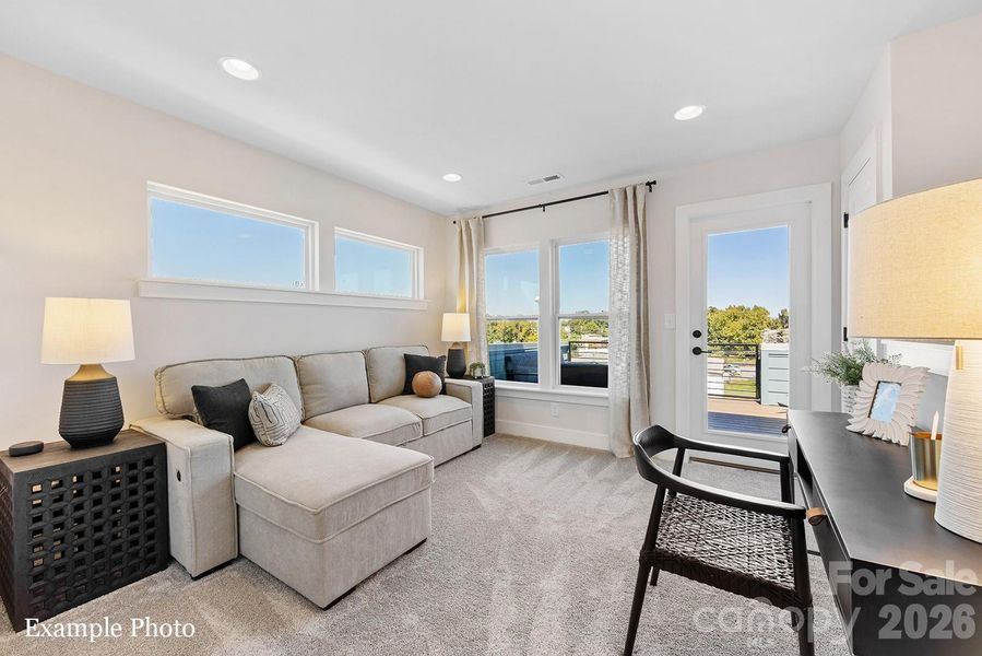 Furnished interior view inside a new home in , Charlotte (Image 21).