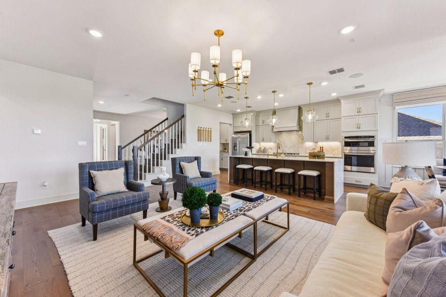 Furnished interior view inside a new home in Provence 70s, Austin (Image 12).