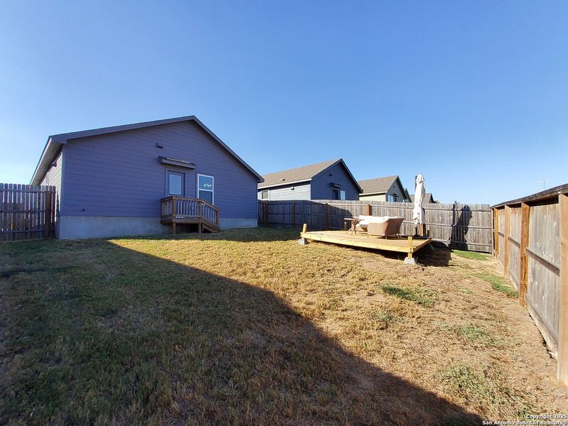 Exterior details and patio area of a home in , Converse (Image 3). Exterior details and patio area of a home in , Converse (Image 3).
