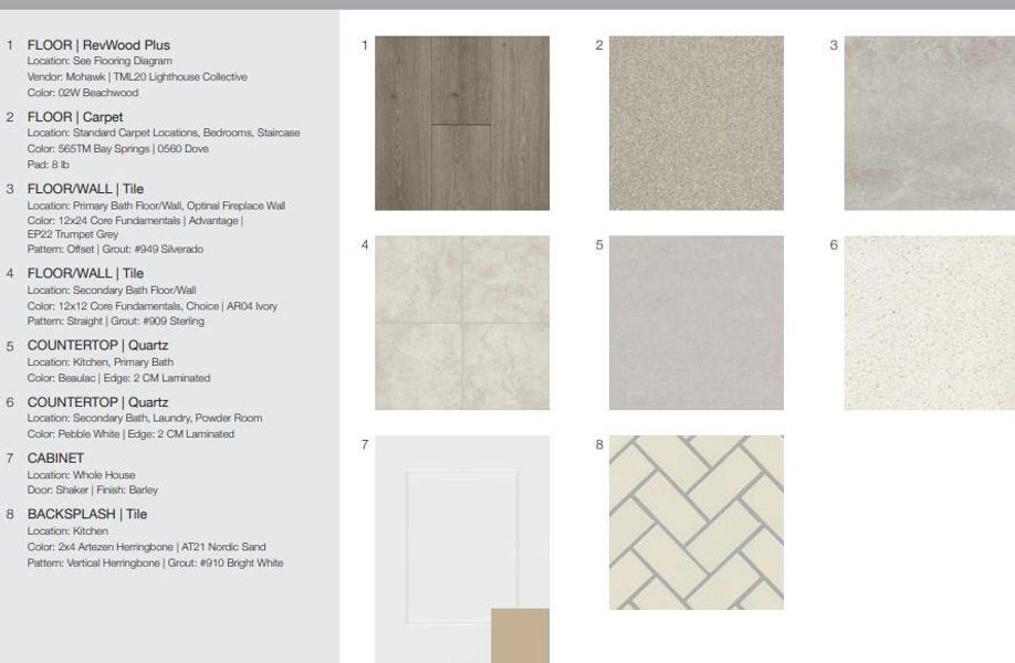 Design Selections.  Home is under