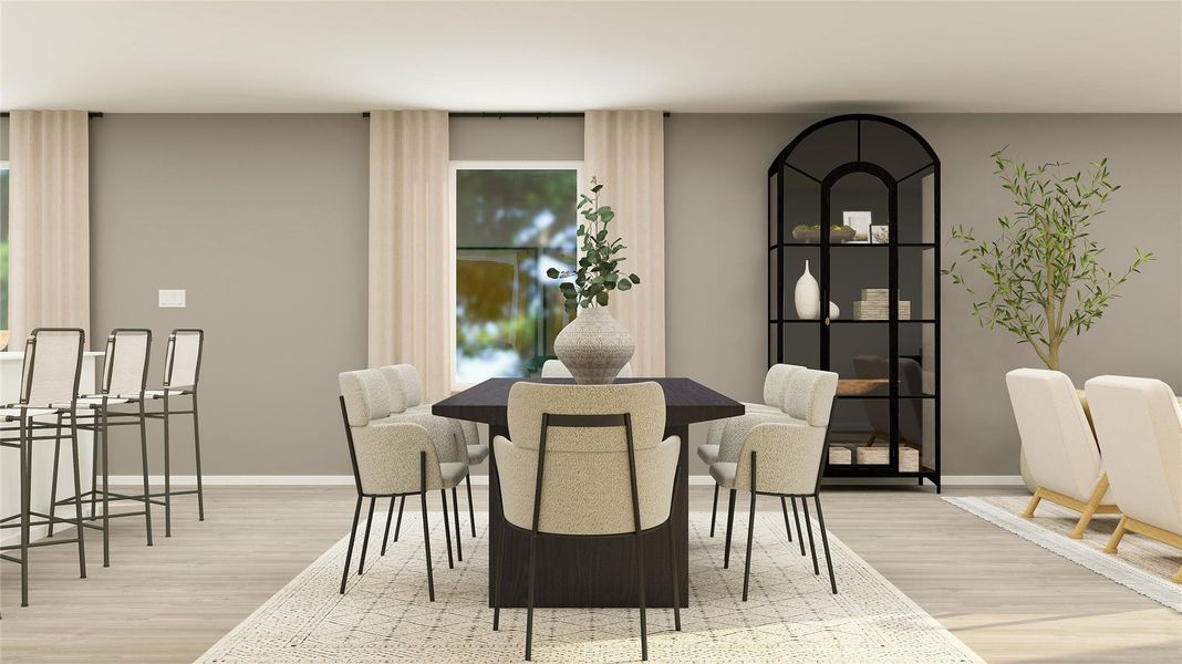 Furnished interior view inside a new home in Firefly Pointe, Hutto (Image 8).