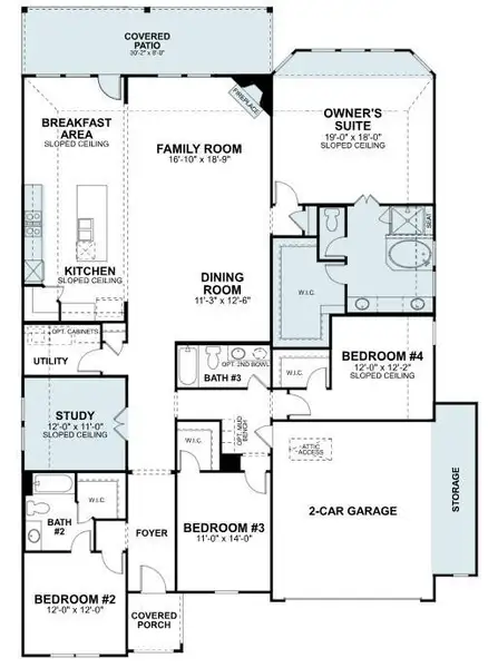 2D floor plan layout of this home in Berryknoll, Montgomery, TX (Image 4). 2D floor plan layout of this home in Berryknoll, Montgomery, TX (Image 4).