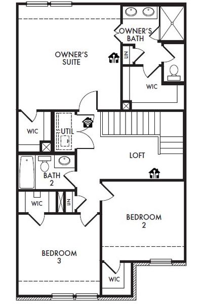 2D floor plan layout for the Caddo by Impression Homes in Timber Ridge, Corinth, TX (Image 4). 2D floor plan layout for the Caddo by Impression Homes in Timber Ridge, Corinth, TX (Image 4).