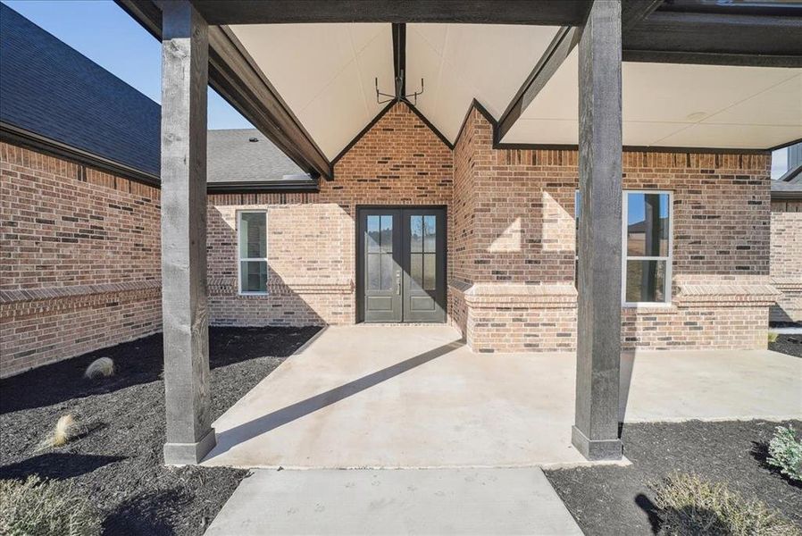 Exterior details and patio area of a home in , Azle (Image 27).