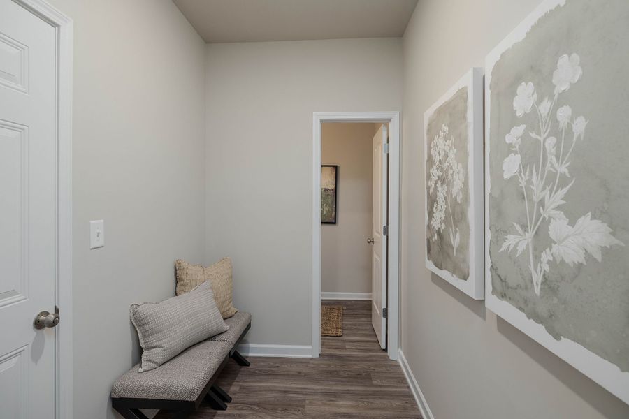 Mudroom located off of the 2 car garage