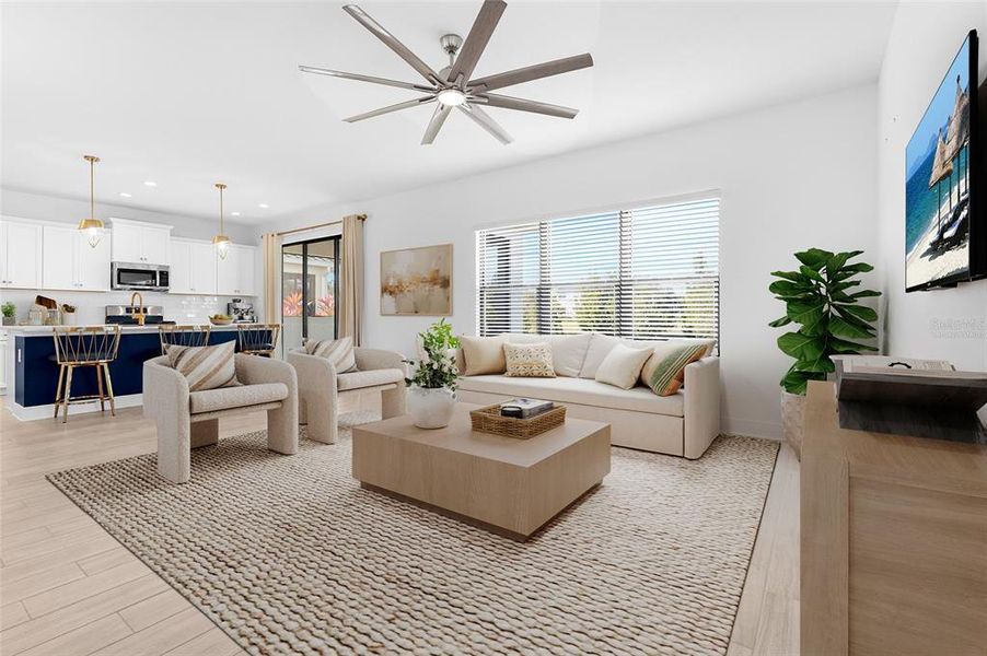 Furnished interior view inside a new home in , Sarasota (Image 18).