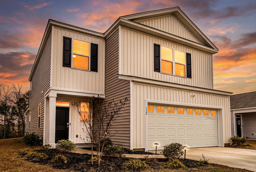 Front exterior of a new home in , Summerville, SC, highlighting curb appeal (Image 19).