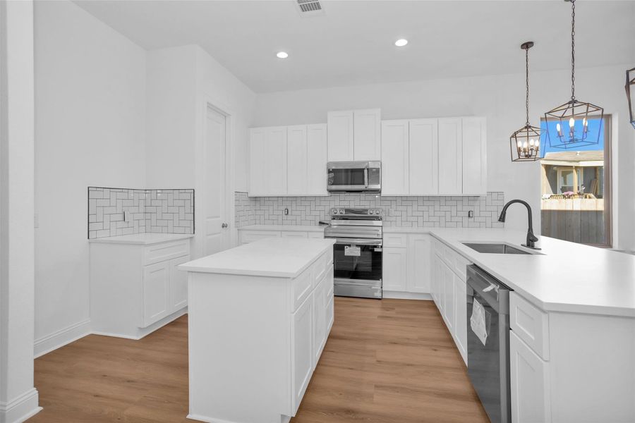 Furnished interior view inside a new home in , Cleveland (Image 9).
