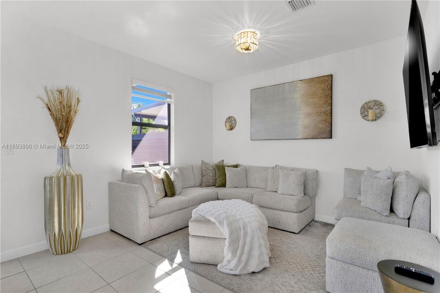 Furnished interior view inside a new home in , Miami (Image 12).