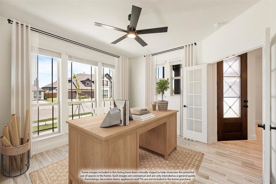 Furnished interior view inside a new home in Grand Heritage, Lavon (Image 10). Furnished interior view inside a new home in Grand Heritage, Lavon (Image 10).