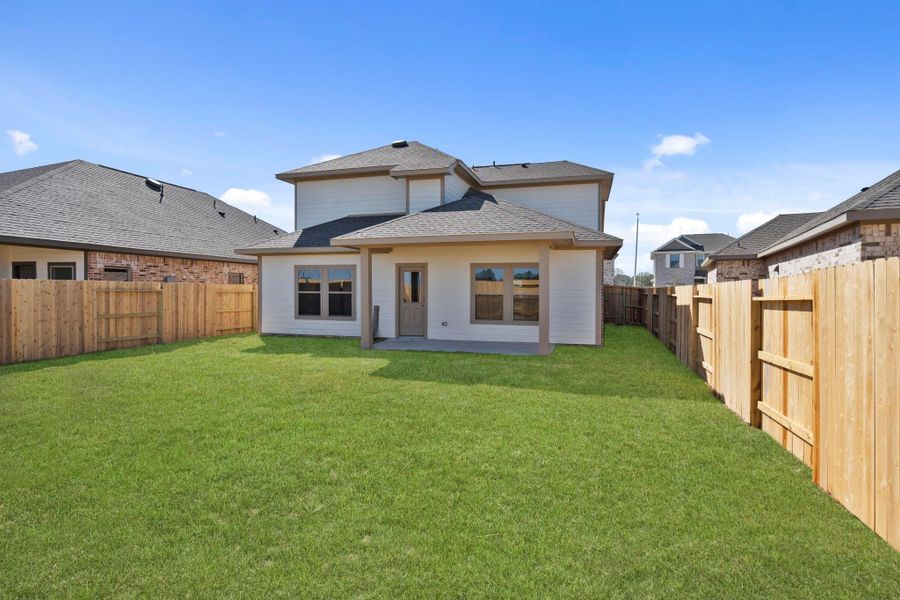 Exterior details and patio area of a home in Cypress Green, Hockley (Image 4).