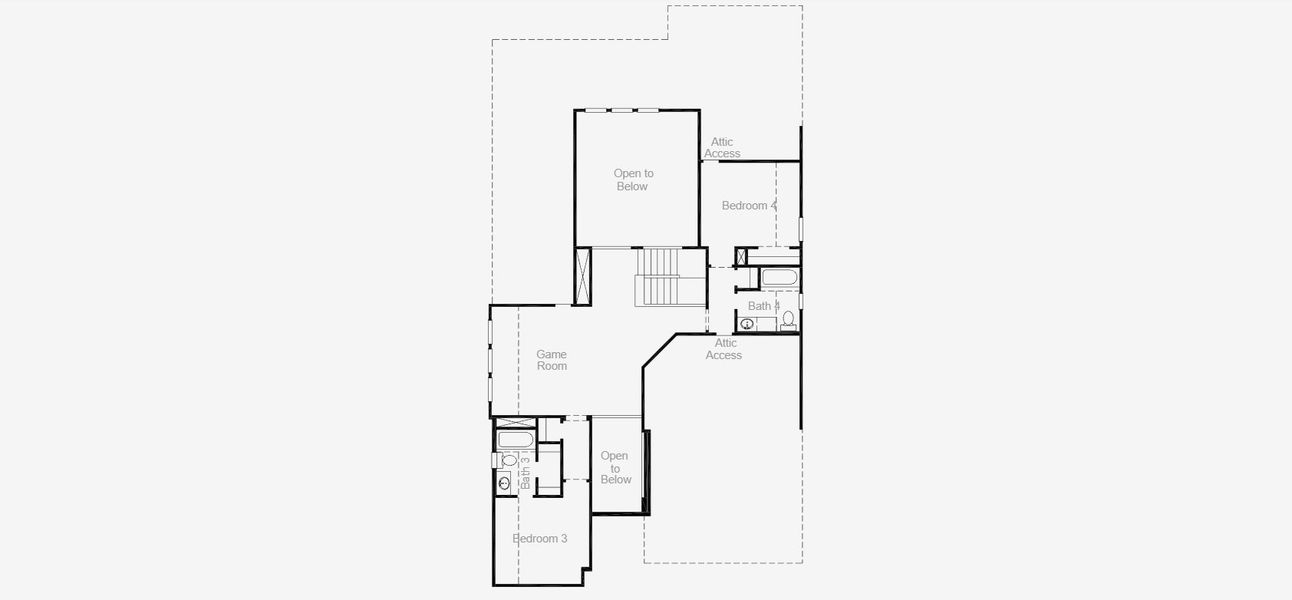 2D floor plan layout for the Goodlow by Coventry Homes in Chaparral Park, Oak Point, TX (Image 26).