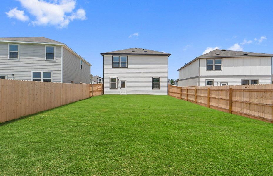 Exterior details and patio area of a home in Sonterra, Jarrell (Image 22).