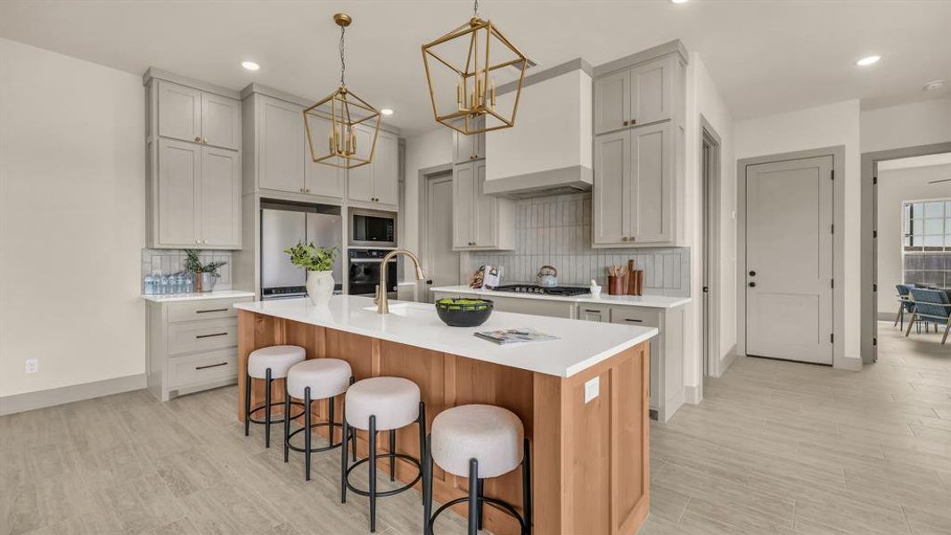 Furnished interior view inside a new home in , Aledo (Image 28).