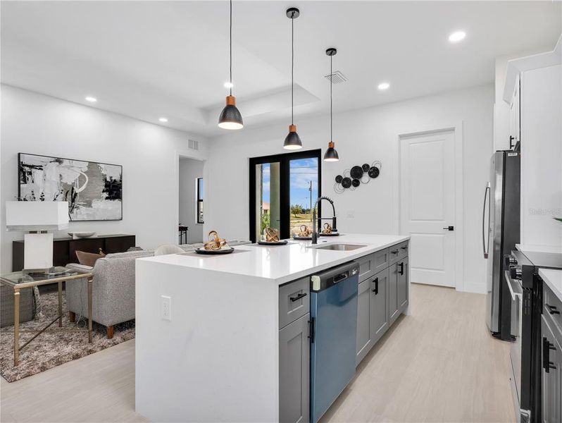 Furnished interior view inside a new home in , Cape Coral (Image 16).