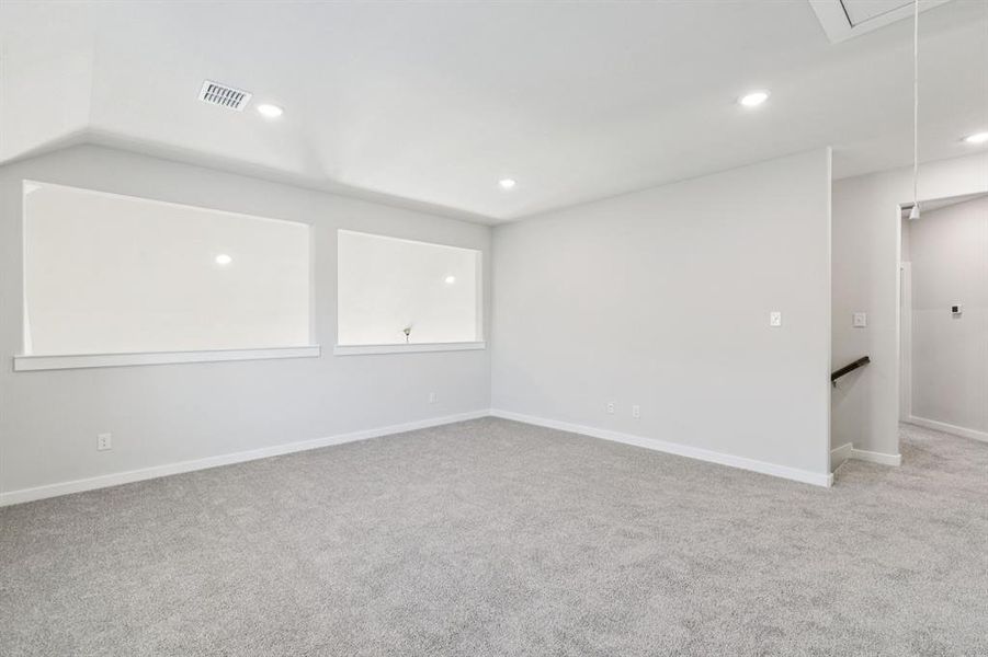 Game Room in the Winters home plan by Trophy Signature Homes – REPRESENTATIVE PHOTO Game Room in the Winters home plan by Trophy Signature Homes – REPRESENTATIVE PHOTO