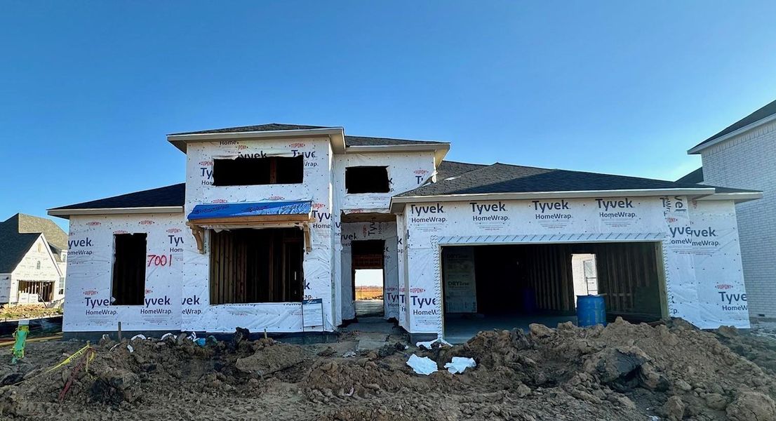 In-progress construction of a new home in Legacy, Friendswood, TX (Image 5).