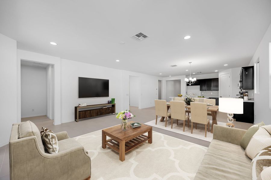 Furnished interior view inside a new home in Stonehaven, Glendale (Image 3). Furnished interior view inside a new home in Stonehaven, Glendale (Image 3).
