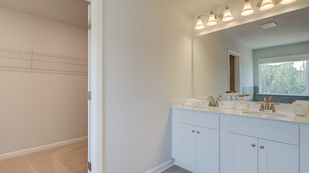 Representative furnished interior of a home built from the Layla II by DRB Homes in Towne Center, Hampton (Image 17).