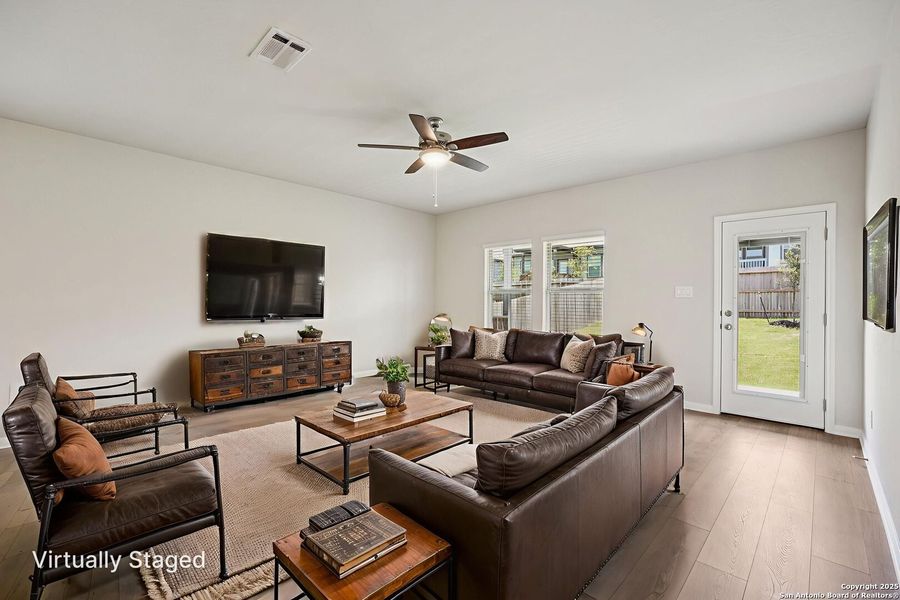 Furnished interior view inside a new home in Comanche Ridge, San Antonio (Image 12). Furnished interior view inside a new home in Comanche Ridge, San Antonio (Image 12).