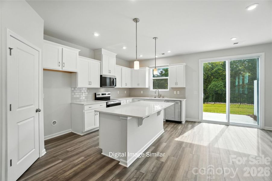 Furnished interior view inside a new home in Bailey Run, Charlotte (Image 27).