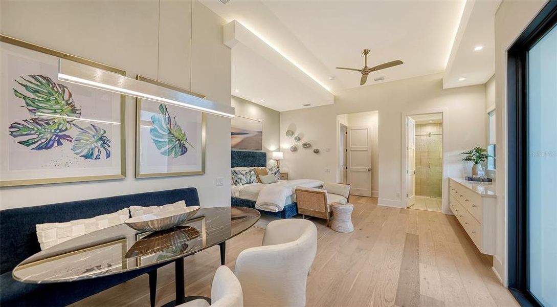 Furnished interior view inside a new home in Wild Blue at Waterside, Sarasota (Image 56).