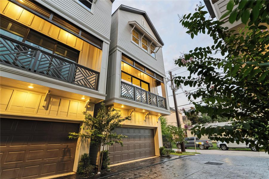 Exterior details and patio area of a home in , Houston (Image 2).