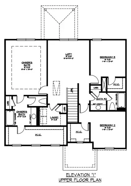 2D floor plan layout of this home in Belair East, Statesboro, GA (Image 4).
