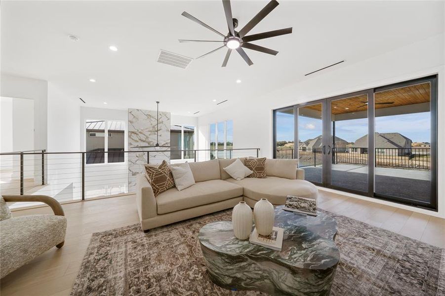 Furnished interior view inside a new home in , Heath (Image 38).