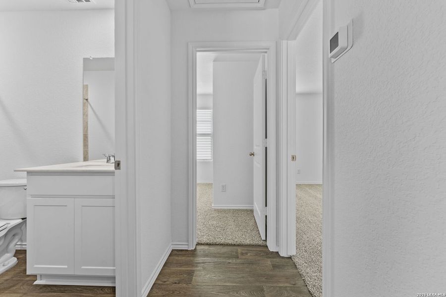 Spacious, unfurnished interior of a new home in Preserve at Medina, Von Ormy (Image 19). Spacious, unfurnished interior of a new home in Preserve at Medina, Von Ormy (Image 19).