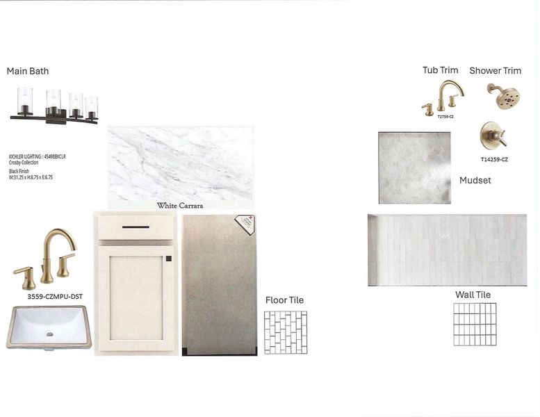 Main Bath Selections