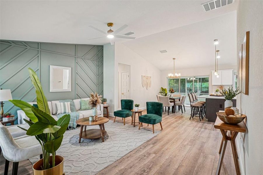 Furnished interior view inside a new home in , Citrus Springs (Image 12).