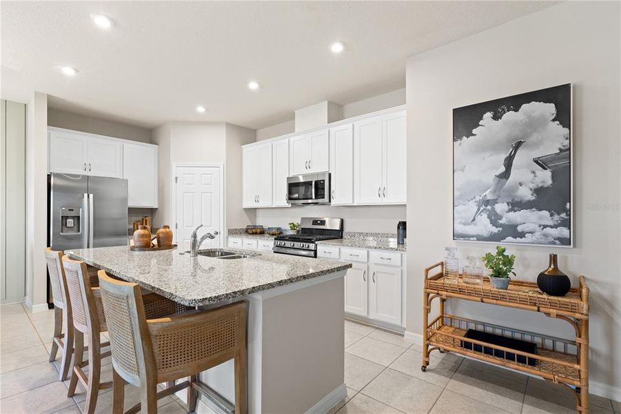 Furnished interior view inside a new home in Groves at Grand Island, Grand Island (Image 4).