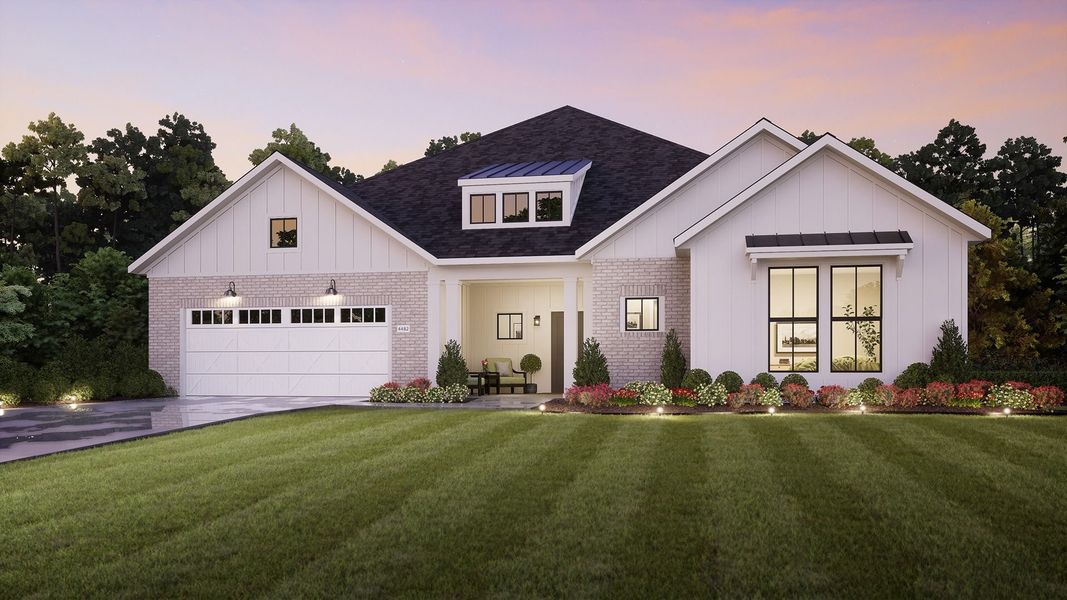 Representative exterior photo of a completed home built from the Provenance by Epcon Communities in The Courtyards at Lake Davidson, Mooresville, NC (Image 7).