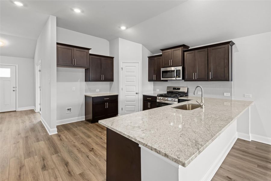 Furnished interior view inside a new home in River Ranch Trails, Dayton (Image 8). Furnished interior view inside a new home in River Ranch Trails, Dayton (Image 8).