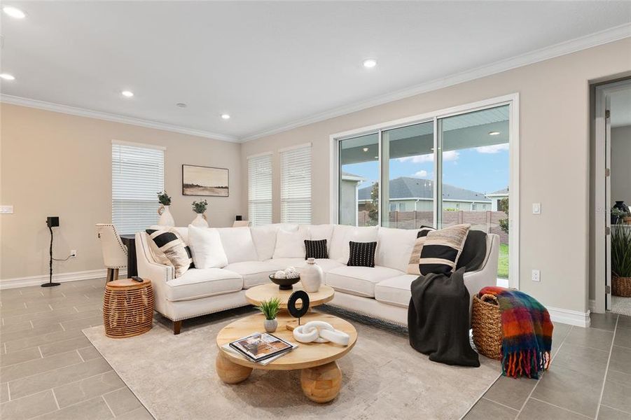 Furnished interior view inside a new home in , Ocala (Image 9). Furnished interior view inside a new home in , Ocala (Image 9).