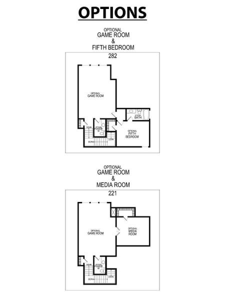 2D floor plan layout for the Worthington FS by First Texas Homes in Broadmoor Estates, Ovilla, TX (Image 5). 2D floor plan layout for the Worthington FS by First Texas Homes in Broadmoor Estates, Ovilla, TX (Image 5).