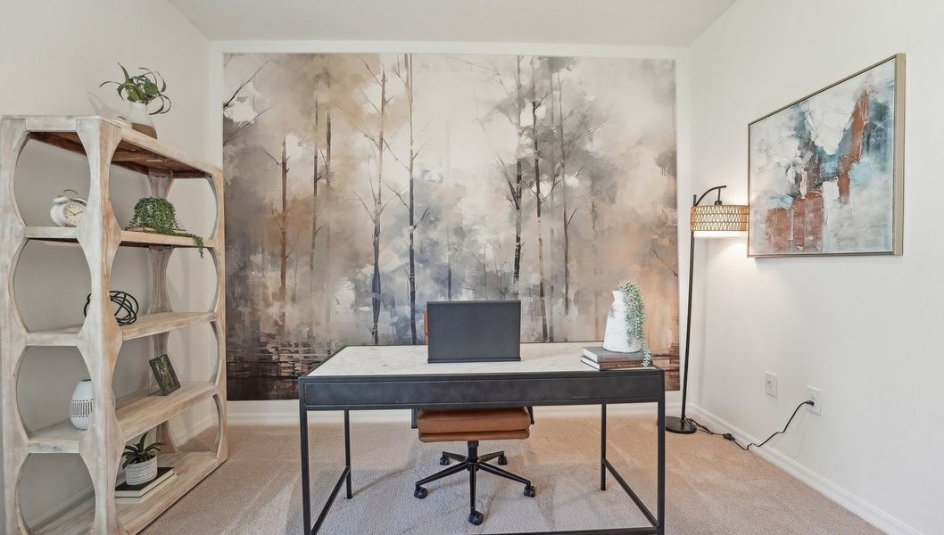 Representative furnished interior of a home built from the Delray by D.R. Horton in Abbott Park, Zephyrhills (Image 29).
