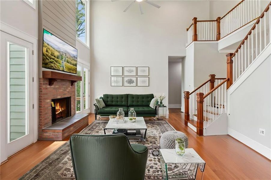 Furnished interior view inside a new home in , Dawsonville (Image 8).