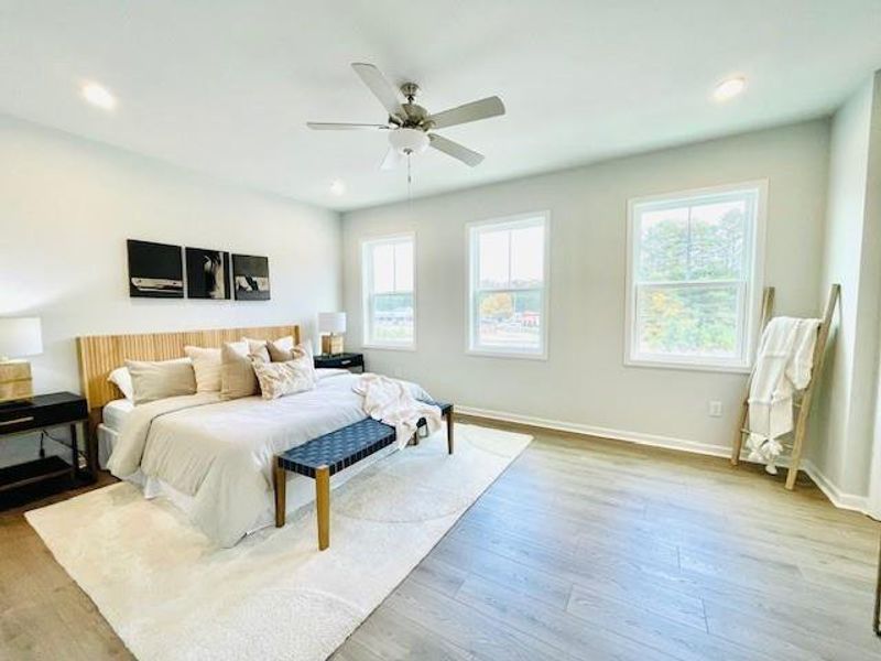 Furnished interior view inside a new home in Towne Village at Suwanee Dam, Sugar Hill (Image 9).