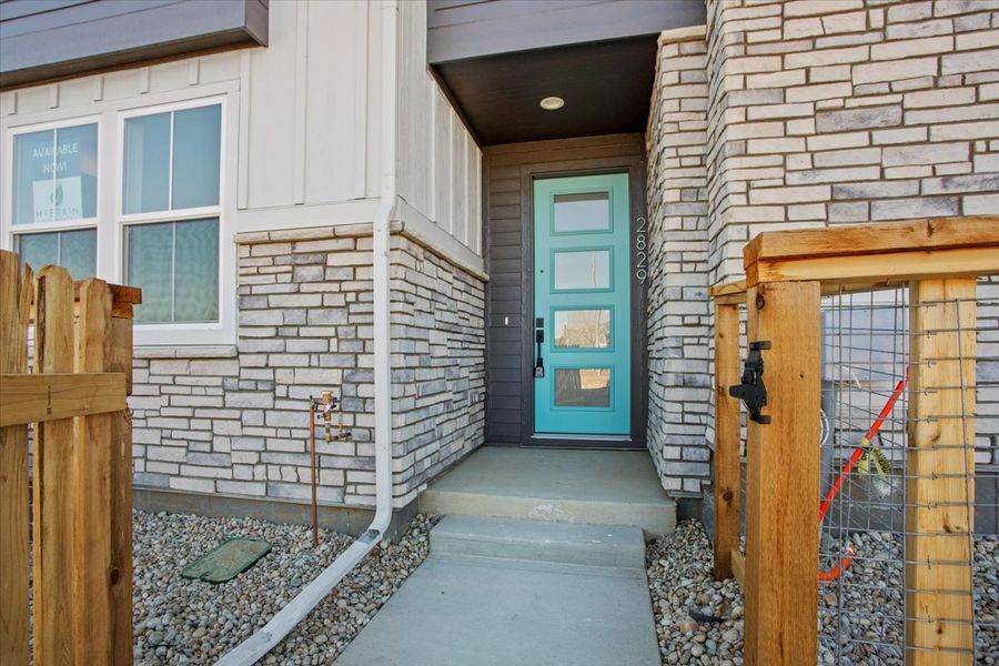 Exterior details and patio area of a home in Arras Park, Thornton (Image 3).