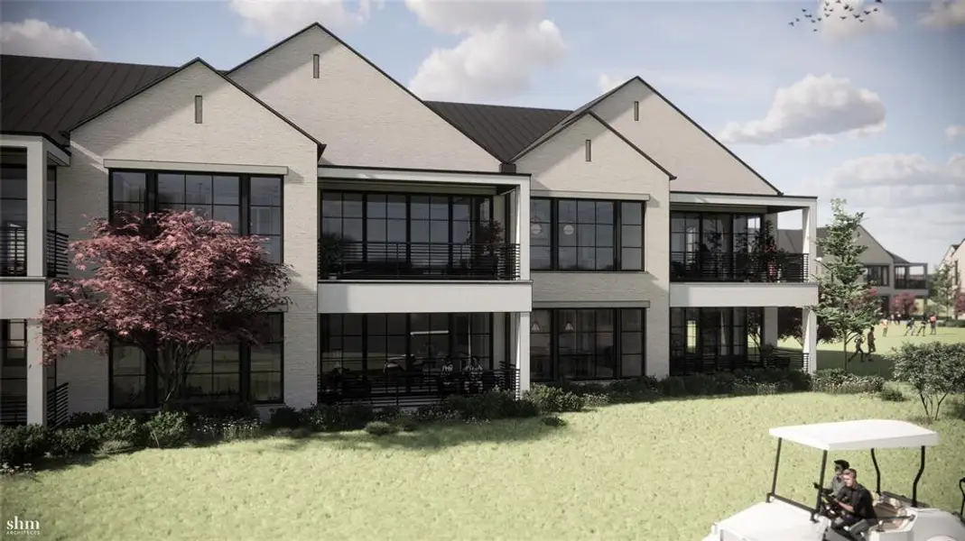 Architectural Rendering-This is a depiction of Villa Five under construction