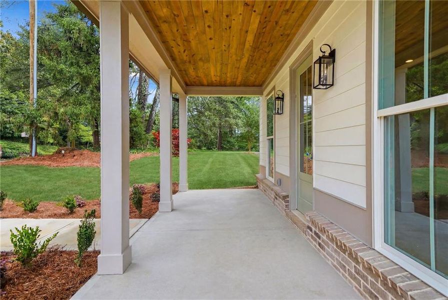 Exterior details and patio area of a home in , Ball Ground (Image 4). Exterior details and patio area of a home in , Ball Ground (Image 4).