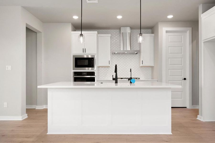 Furnished interior view inside a new home in Heritage, Dripping Springs (Image 7).