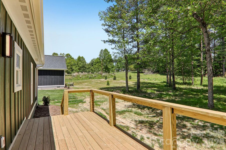 Exterior details and patio area of a home in , Hendersonville (Image 30).