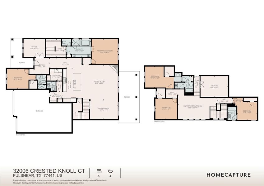 2D floor plan layout of this home in , Fulshear, TX (Image 3).