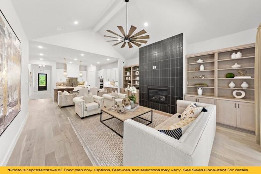 Representative furnished interior of a home built from the The Catalina by Stonefield Homes in The Highlands, Rockwall (Image 66).